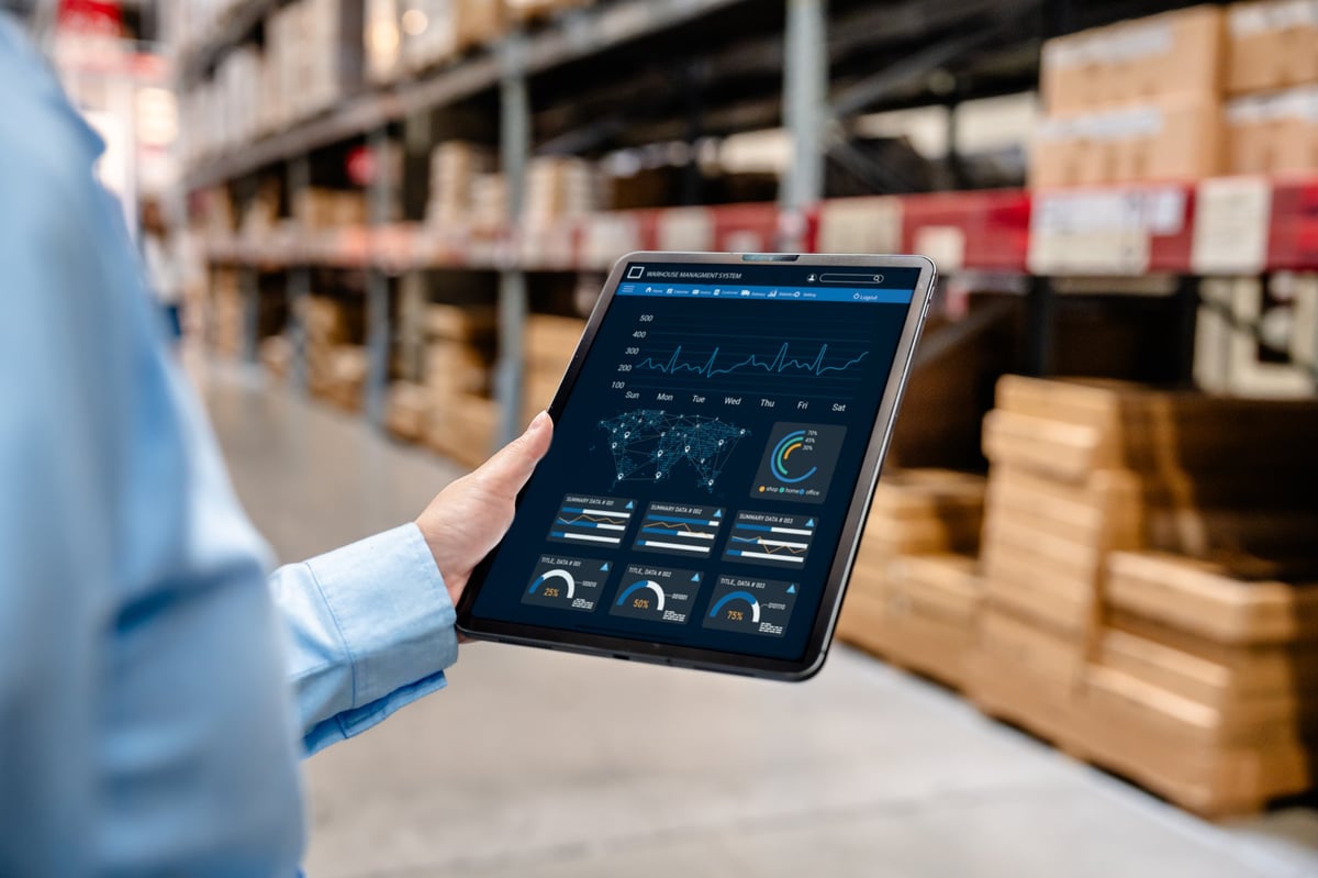 Smart logistics and industrial IoT monitoring dashboard