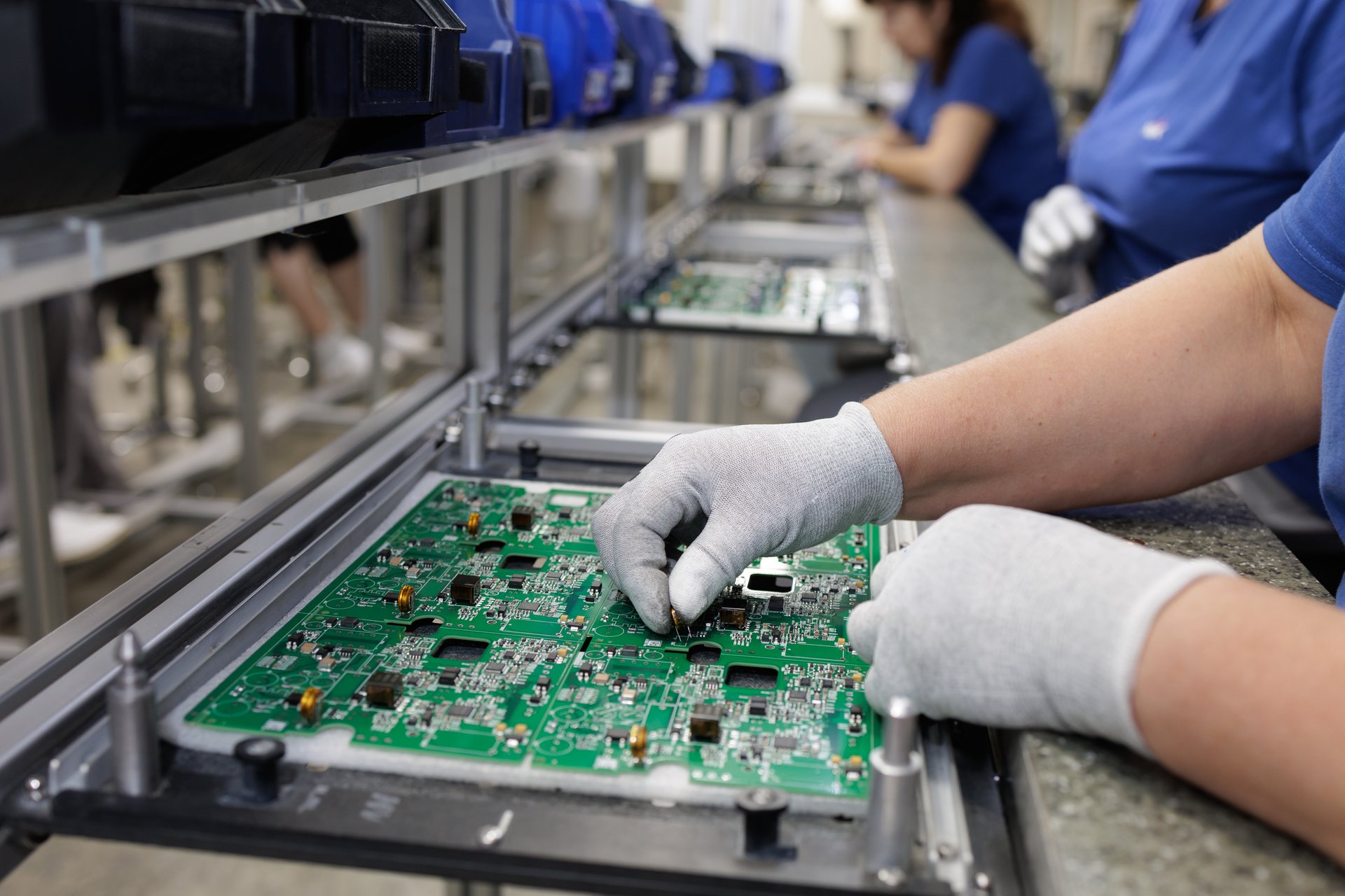 Electronics manufacturing production line