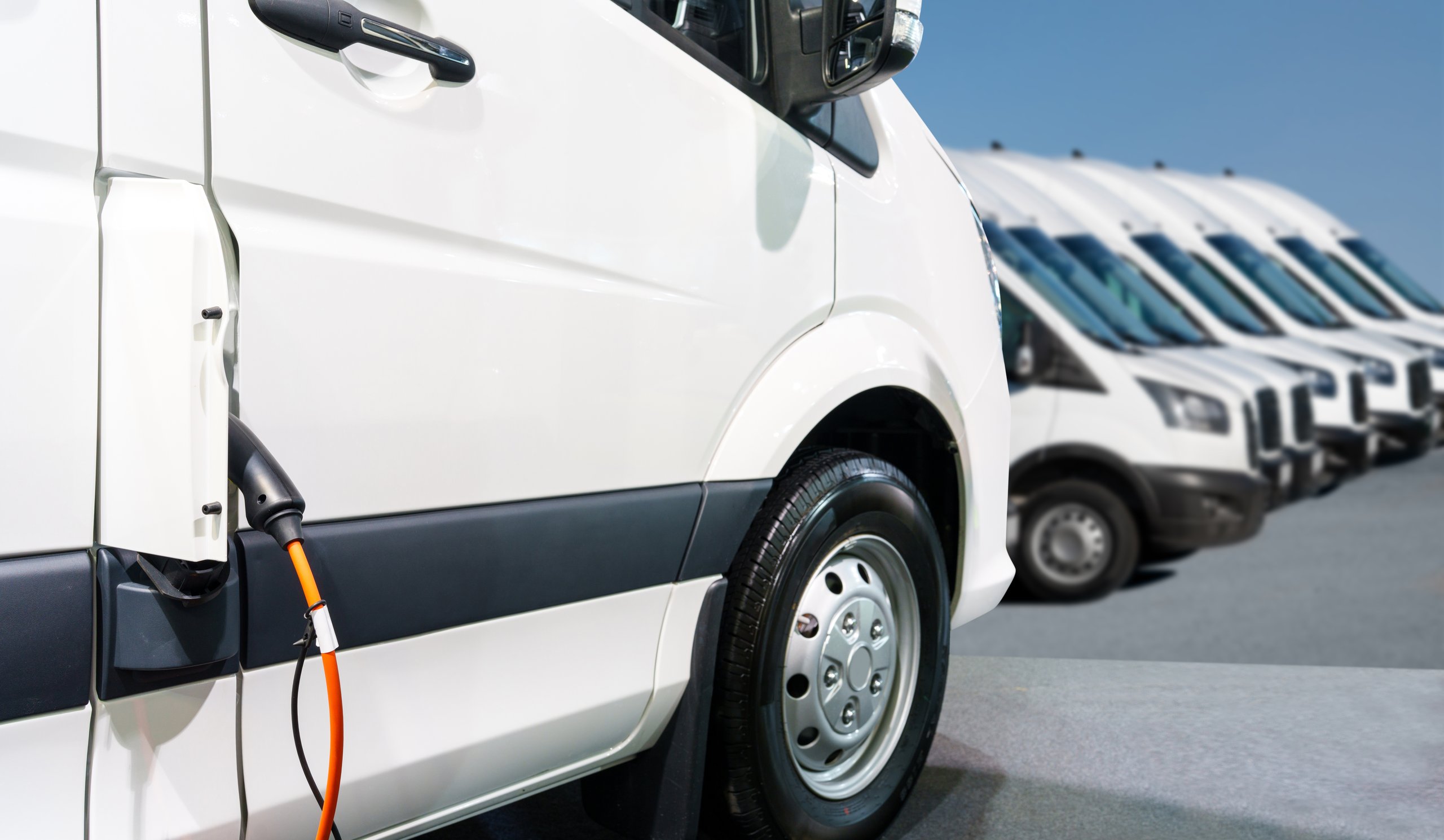 Electric delivery van fleet for fleet management